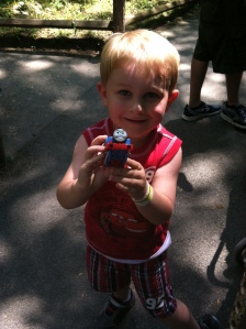 Thomas was the guest of honor on our trip to Idlewild! :)